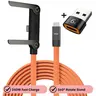 240w Super Fast Charging Data Cable, Dual-In-One Foldable Phone Stand, Compatible with iPhone 15-17 and Android, USB-C Braided Durable 360° Rotating Charger Line