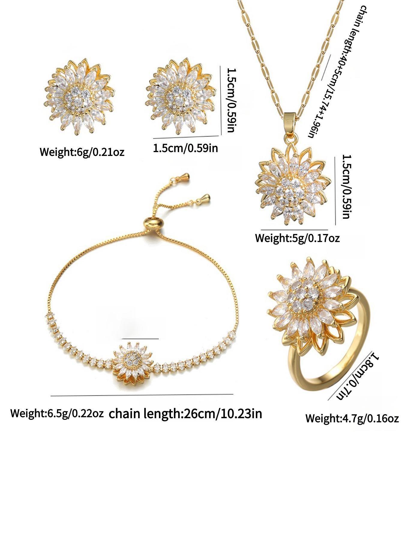 2026 Sunflower Series Adjustable Open Ring, Durable Non-Fading Design, Versatile Jewelry for All Occasions, Trendy Accessory for Women