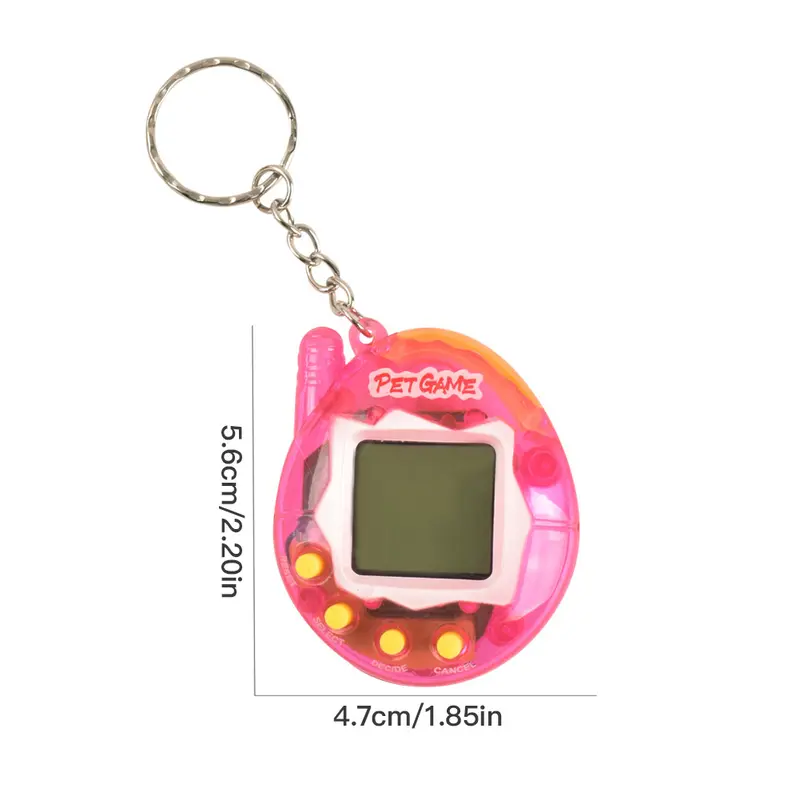 Button-Powered Electronic Keychain Pixel Pendant - 1pc x Recreational Machine, Plastic-Body Virtual Cyber Animal Toy, Small Size 10.5*5cm/4.13*1.97in, Unisex Festive & Party Supply Party Bag Insert