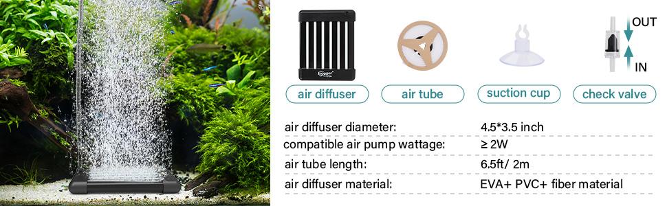 hygger aquarium bubble tube Non-Clogging Fish Tank Bubbler, Aquarium Air Stone with Special EVA Material, Air Bubbler for Nano Air Pump Fish Tank Small Bucket and Hydroponics hygger aquarium bubble tube Non-Clogging Fish Tank Bubbler, Aquarium Air Stone with Special EVA Material, Air Bubbler for Nano Air Pump Fish Tank Small Bucket and Hydroponics