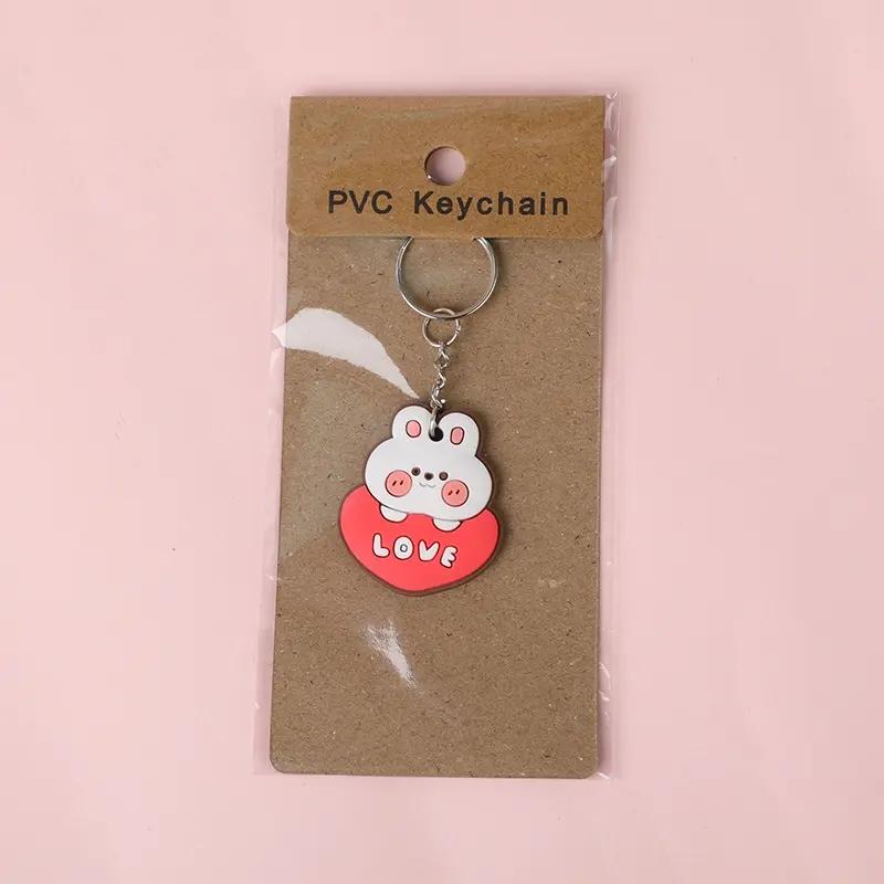 Classic Character Soft Rubber Keychain – Novelty Mixed Shape Pendant Key Ring for Jackets & Hats, Fun Gift Collectibles for Everyone