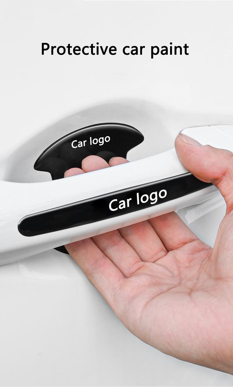 4 or 8 Pcs Car Door Handle Bowl Anti-Collision Protective Stickers for Toyota, Prius and Auris Auto Accessories