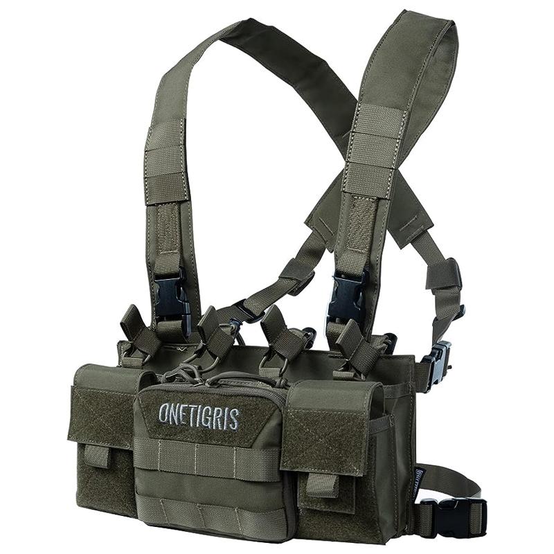 ONETIGRIS Chest Rig, MOLLE Chest Rigs Chest Rig Dangler Pouch Utility Admin Pouch IFAK Organizer