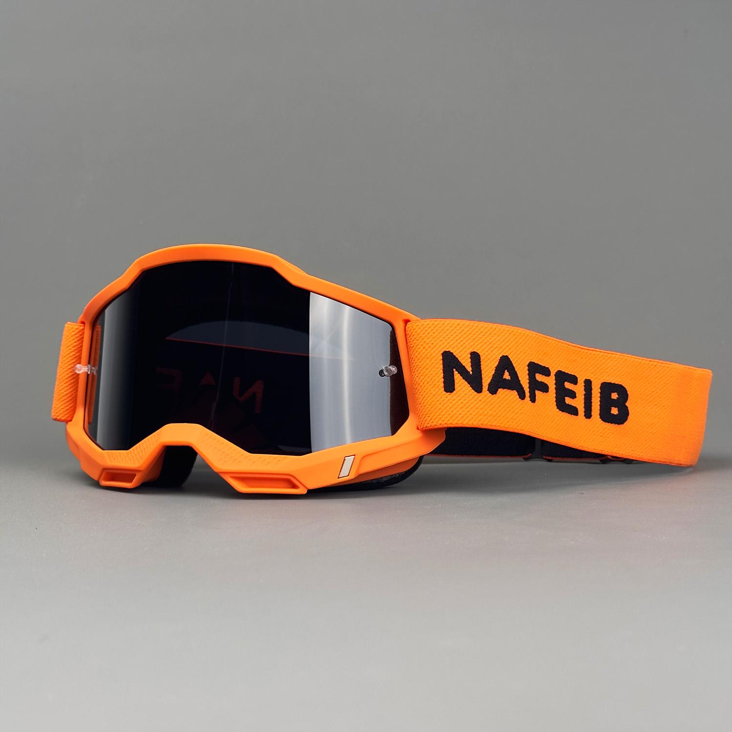 NAFIEB High-Performance OTG Goggles: Compatible with Prescription Glasses, Scratch/Dust Resistant, Airflow System, Secure, Adjustable. For Riding, Skiing. Ideal Holiday Gift.
