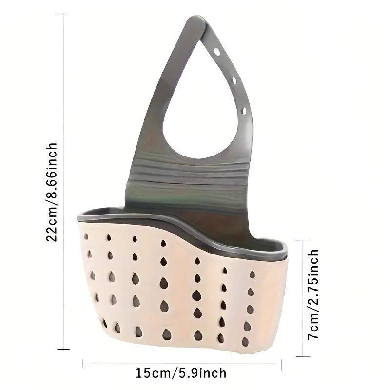 Adjustable Kitchen Sink Storage Rack Set, Soap Sponge Cloth Holder, Hanging Drainer Organizer, Space-Saving, Multi-Use, Durable Material