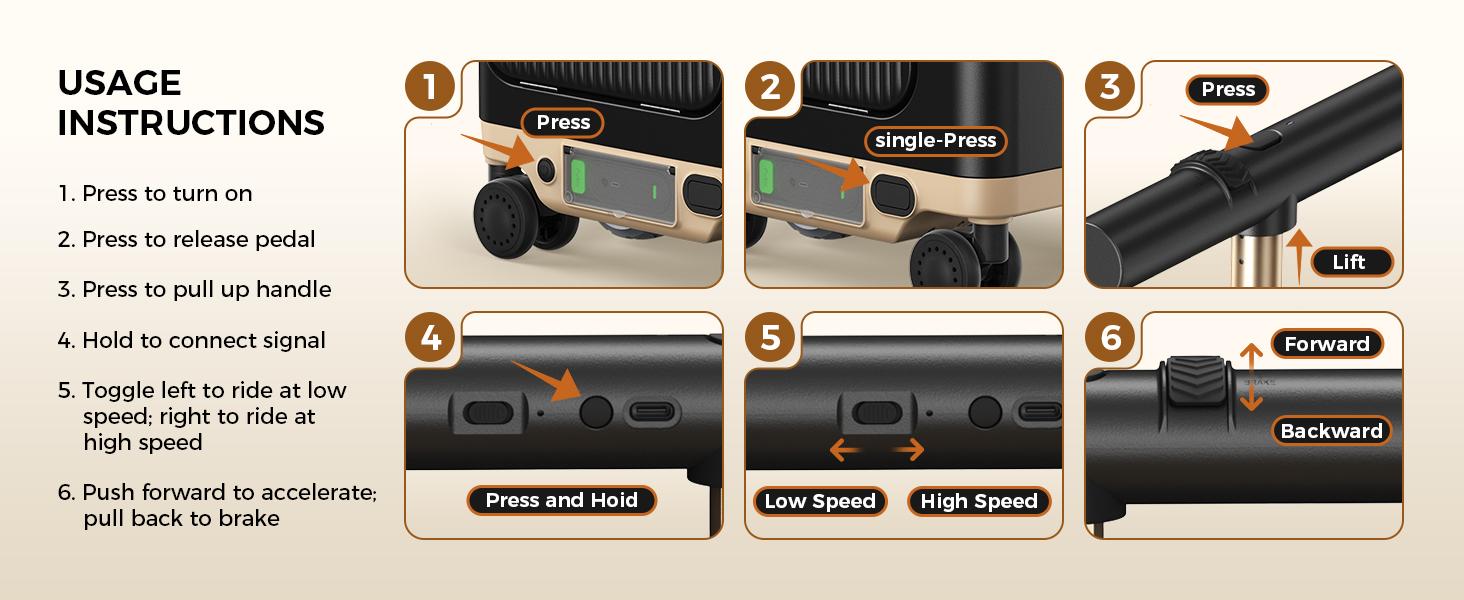 【Ride-Ready Travel】Airline-Approved Smart Rideable Electric Carry-On Luggage (22") - Aerospace-Grade Aluminum, 38L Capacity, Removable 95.7Wh Battery