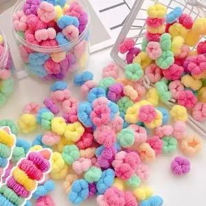 150PCS Thin Elastic Hair Bands, No Crease & Gentle Hair Ties for 0-8 Years Old Girls, Cute Ponytail Holders & Toddler Hair Accessories