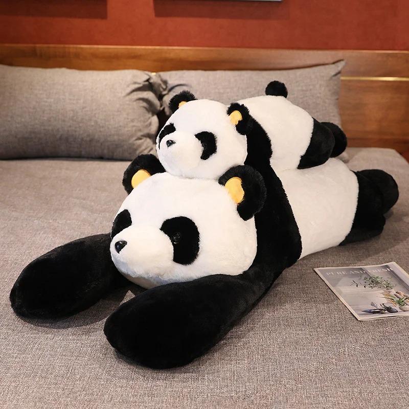 50cm Giant Panda Plush Toys Soft Sleep Pillow Cartoon Animal Bear Stuffed Baby Doll Classic Kids Birthday Christmas Gifts