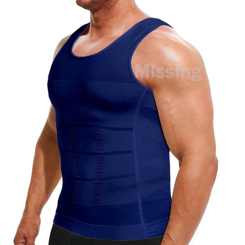 CATTIBOR 1/2/3/4 Pack Men Round Neck Compression Tank Top,Men Shaping Vest,Men Sleeveless Shirt Shapewear,Men GYM Workout  Fitness Shirts Tank Tops Shirts Menswear & Underwear,Men's Underwear For All Seasons