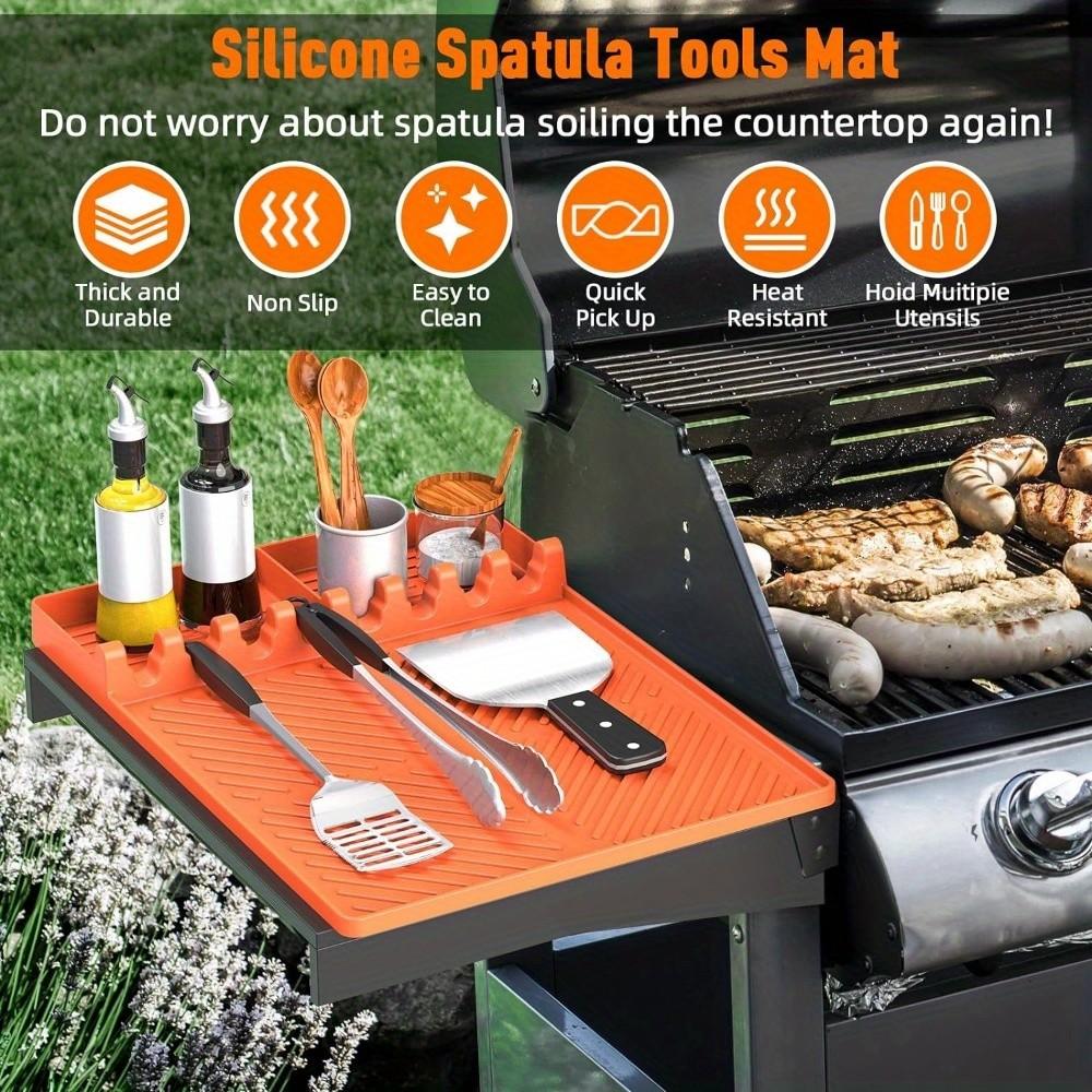 Silicone Grill Mat Compatible with Blackstone Griddle, Durable BBQ Accessories for Easy Cleaning, Perfect for Indoor/outdoor Use Silicone Grill Mat Compatible with Blackstone Griddle, Durable BBQ Accessories for Easy Cleaning, Perfect for Indoor/outdoor Use