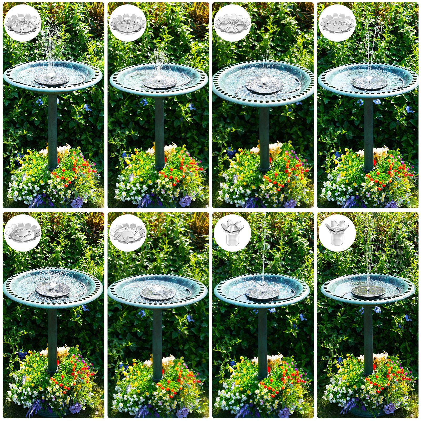 Solar Winterproof Bird Bath, with a Solar Fountain for Outdoors, Water Bath for Birds, Garden Drinker, Bath for Wild Birds, Garden Decor
