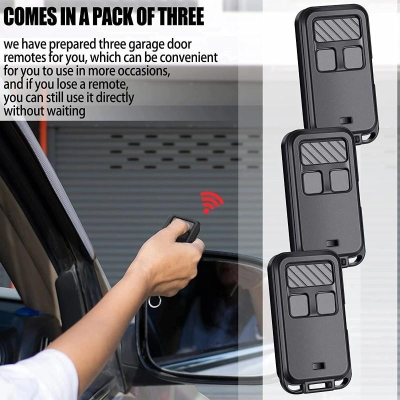 Liftmaster 890max Mini Garage Door Remote Control, 3 Button Rolling Code, Universal 315/390mhz, Garage Roller Shutter Opener Remote