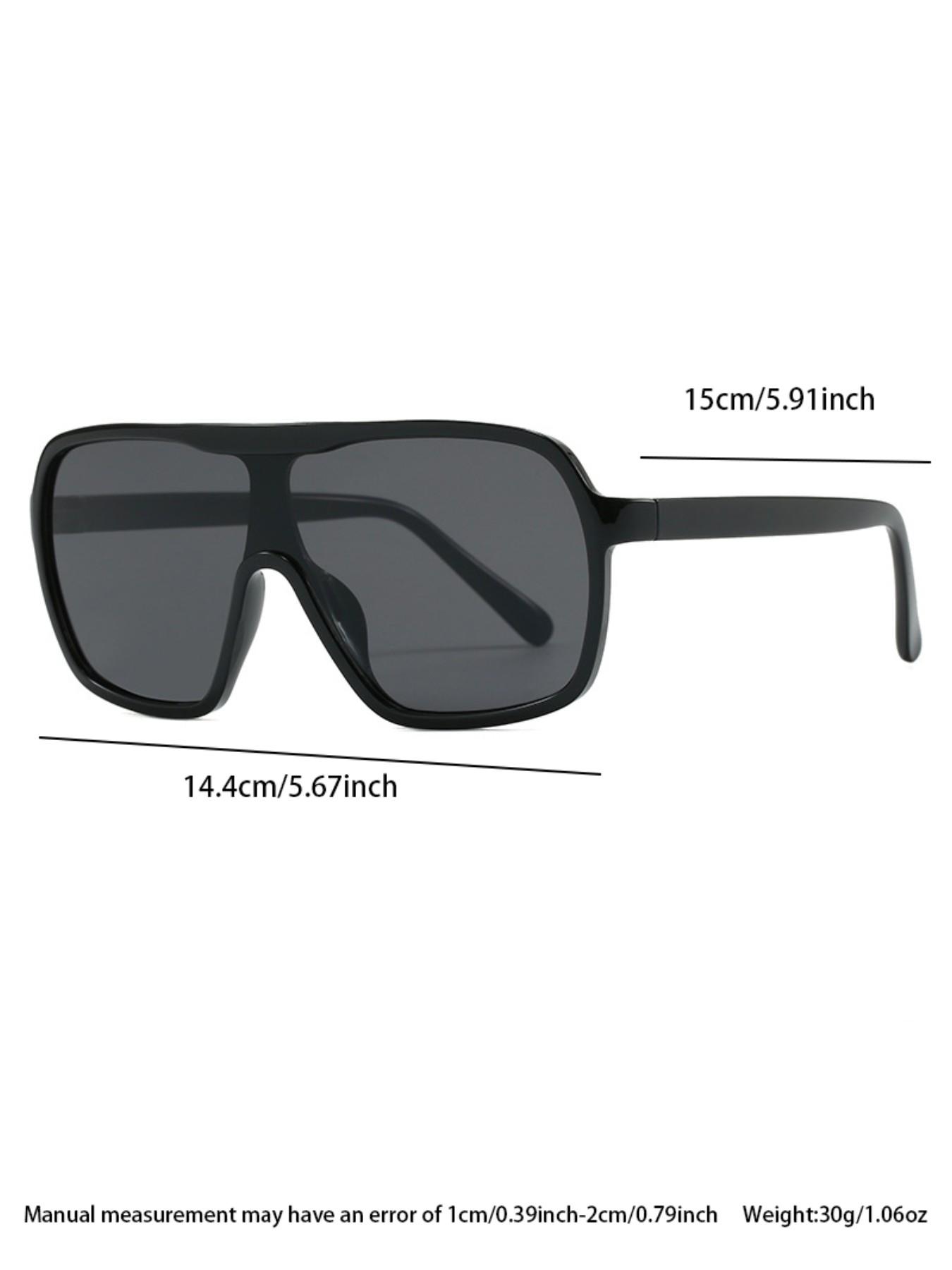 Square Frame Men's Sunglasses, Outdoor Sports Protective Glasses, Women's Cycling Sunglasses, All Seasons Casual Style