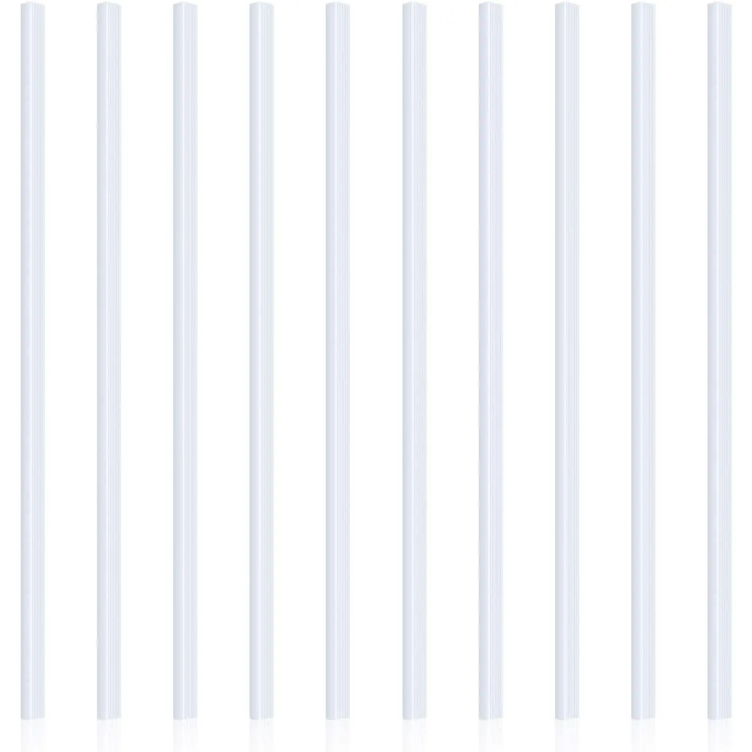 10 count Binding Bars Slide Grip Binding Bars for School and Office Report Cover A4 , 12 Inch, 40 Sheet Capacity(White)