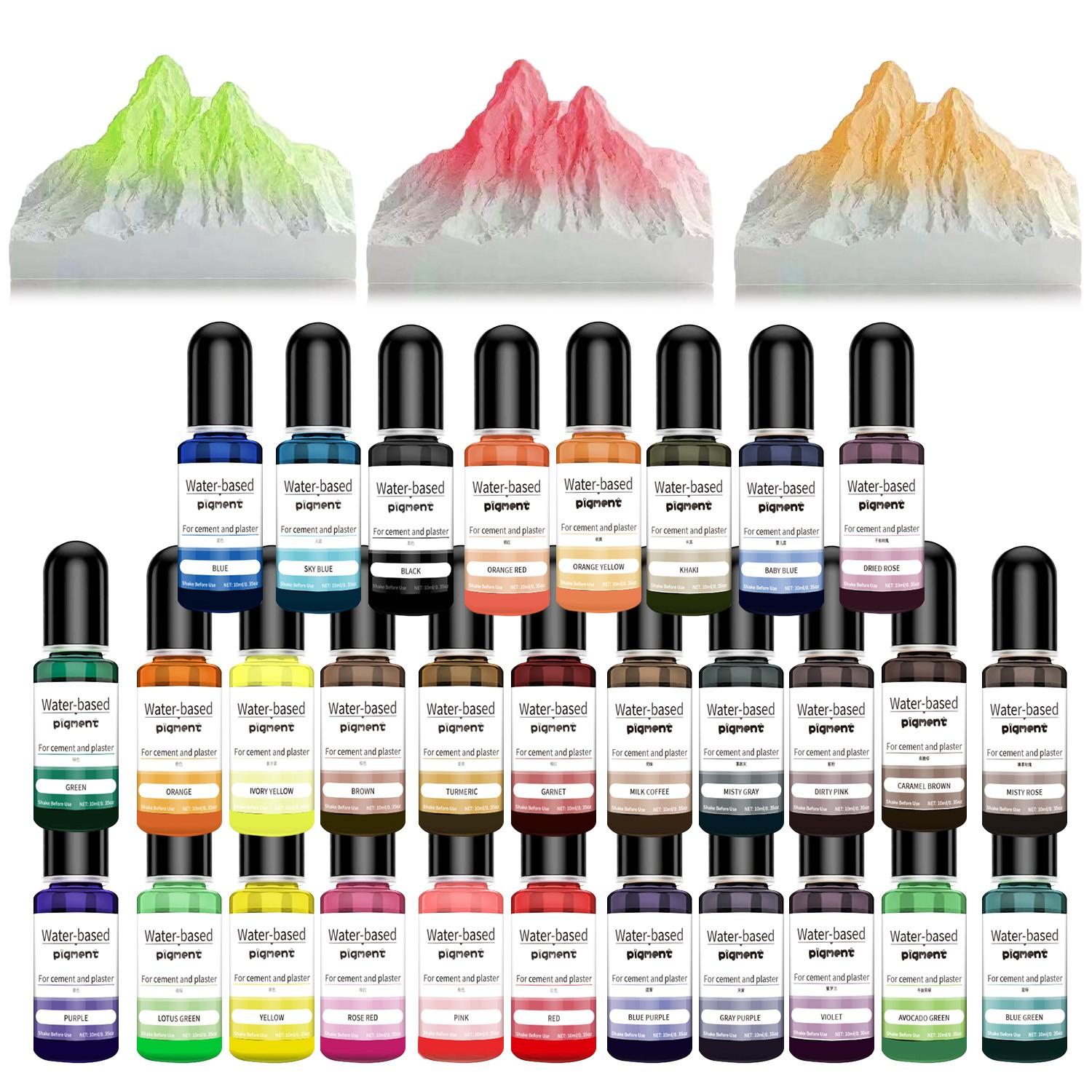 Water-soluble dye, 10ml*10 color set, used for gypsum dyeing, jewelry casting process supplies