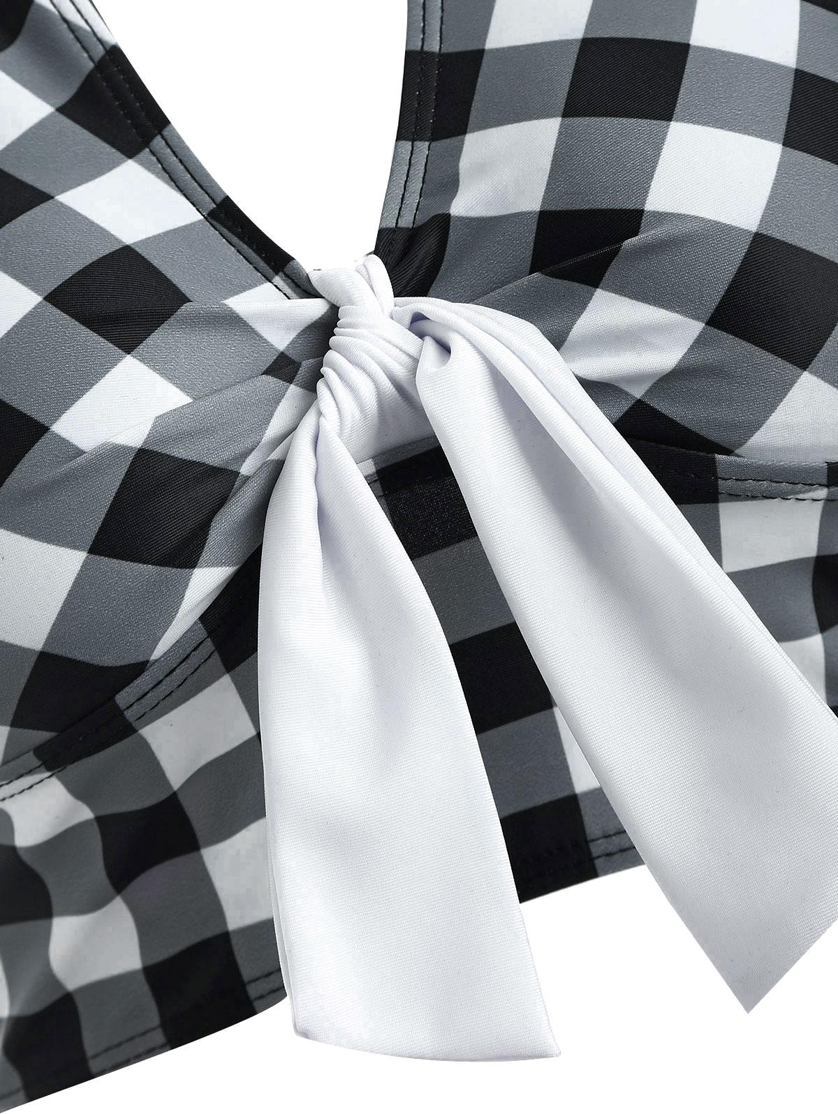 2025 Womens Gothic Bikini Sets Swimsuit Bat Crescent Star Print Bathing Suit Cinched Mesh Lace Up Cut Out Swimwear Two Piece Set Beach Bikinis