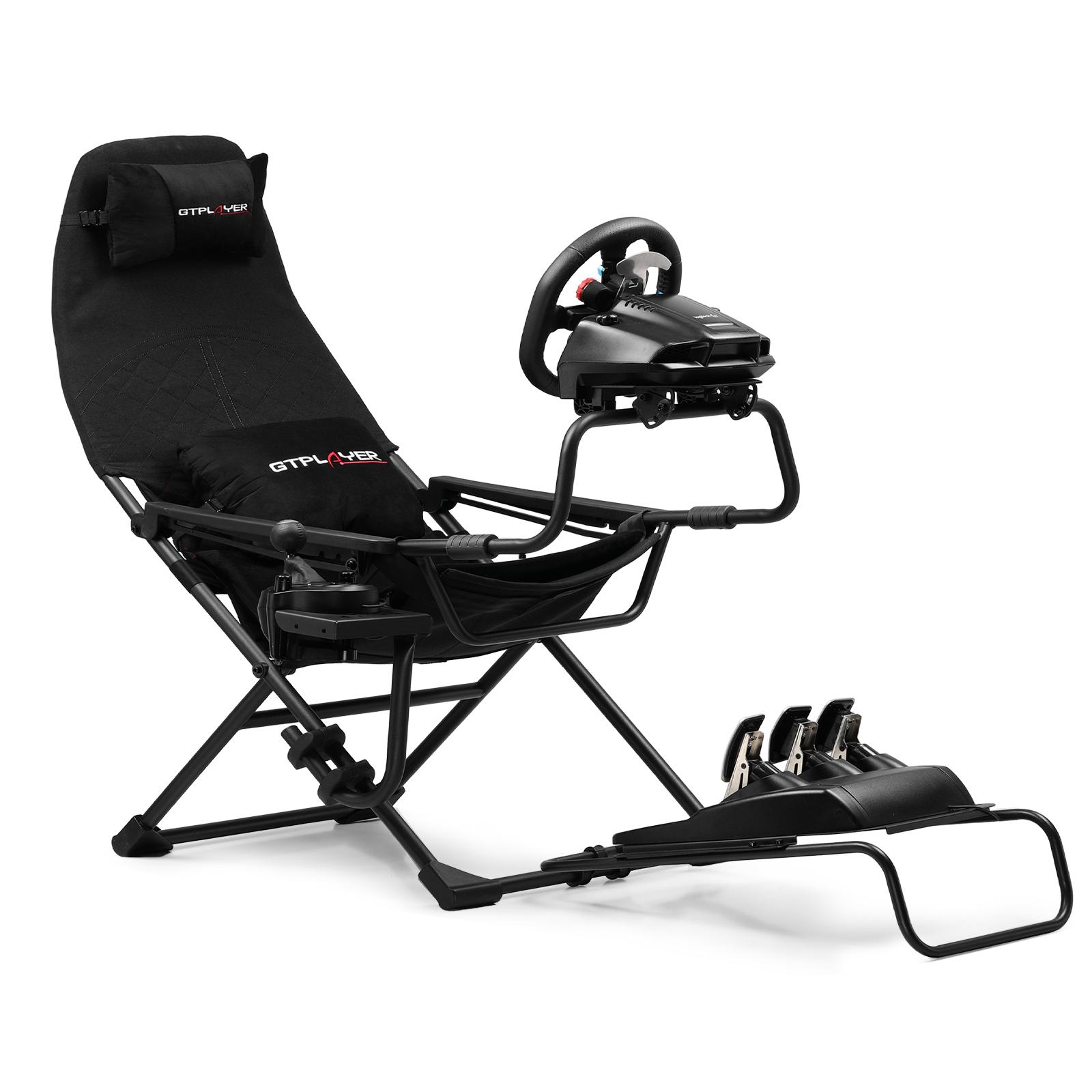 Comhoma Racing Simulator, Racing Wheel Bracket, Cockpit Wheel Bracket, Steering Gear and Shift Lever Bracket, suitable for Logitech G25, G27, G29, G920, G923 and Tesoton T330TS gaming brackets, Wheel Pedal, does not include the steering wheel itself.