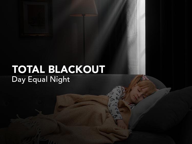 Deconovo Velvet Total Blackout Curtains – 2 Panels, Soft & Skin-Friendly, Thermal Insulated & Soundproof Drapes for Bedroom, Living Room & More