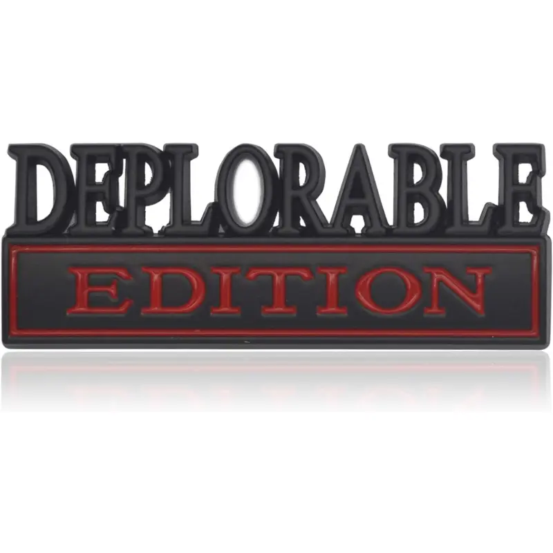 2-Pieces Raised Letter 3D Car Emblem Badge Stickers, Black White Nameplate for Cars/Trucks/SUVs Personalization & Home Decor Decoration