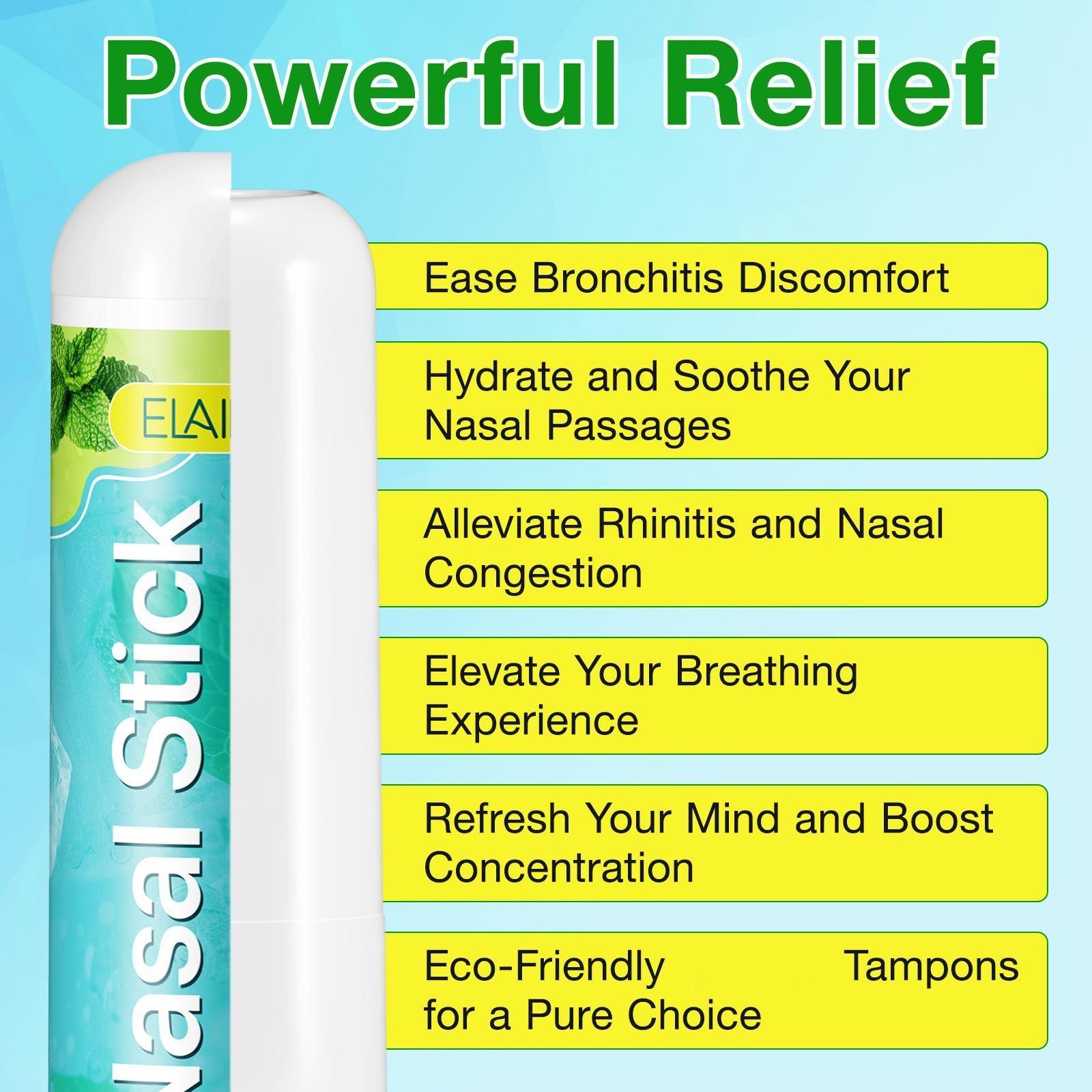 ELAIMEI Refreshing Mint Energy Stick, infused with cooling mint extracts, offers a refreshing and invigorating experience in the summer. Ideal for driving, studying, working, or when feeling car sick, it’s easy to carry.