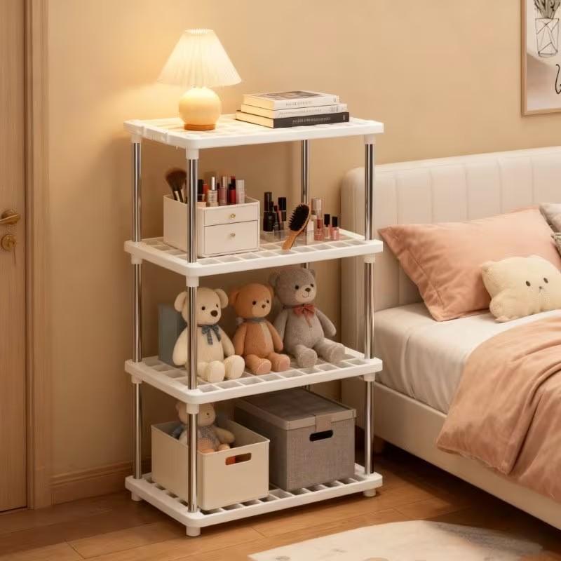 Multi-Purpose Storage Rack for Bathroom, Closet, Laundry Room, Standing Organizer, Large Capacity, Space-Saving Design