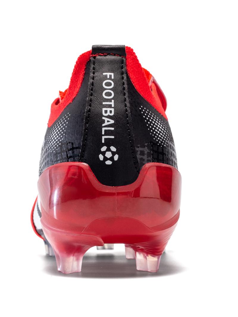 Unisex's Foldable Sporty Football Shoes, Comfortable and Durable Striped Microfiber Upper Football Boots, All Seasons