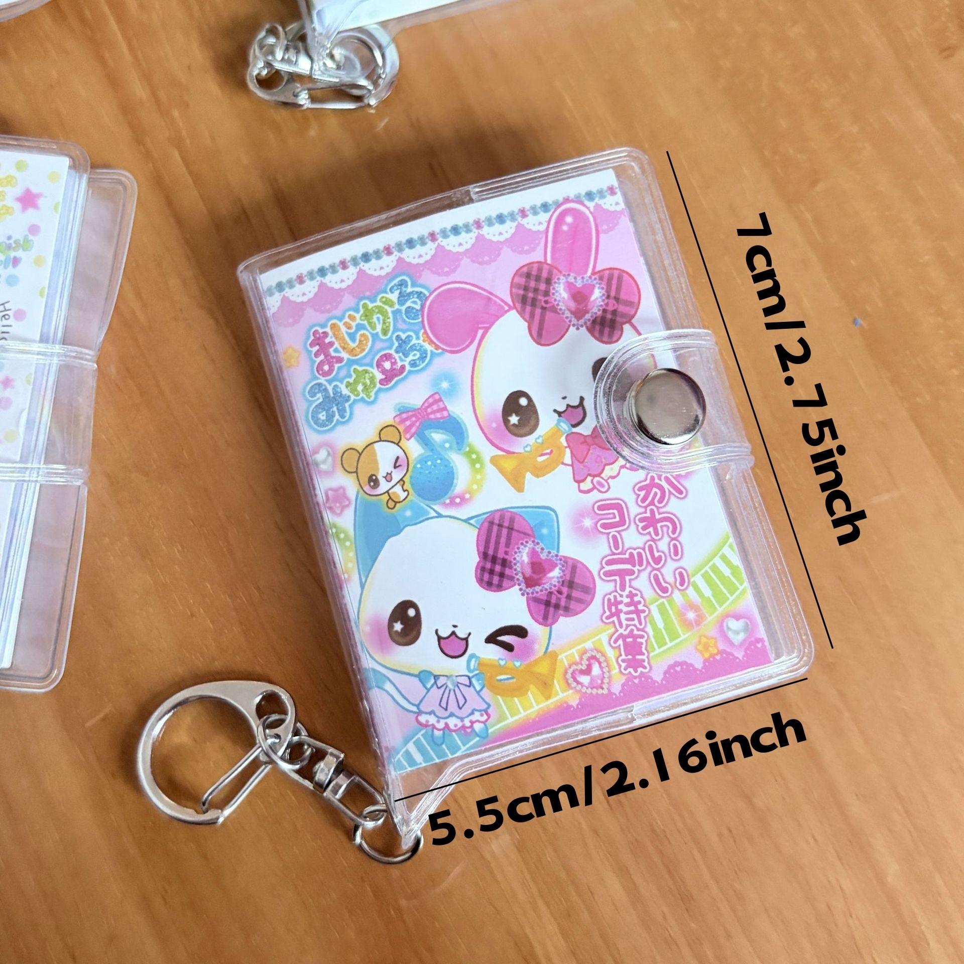 Mini Diary Notebook for Girls, Four-Leaf Clover Rabbit Design, Keychain Pocket Journal, Perfect Back-To-School Gift, Style