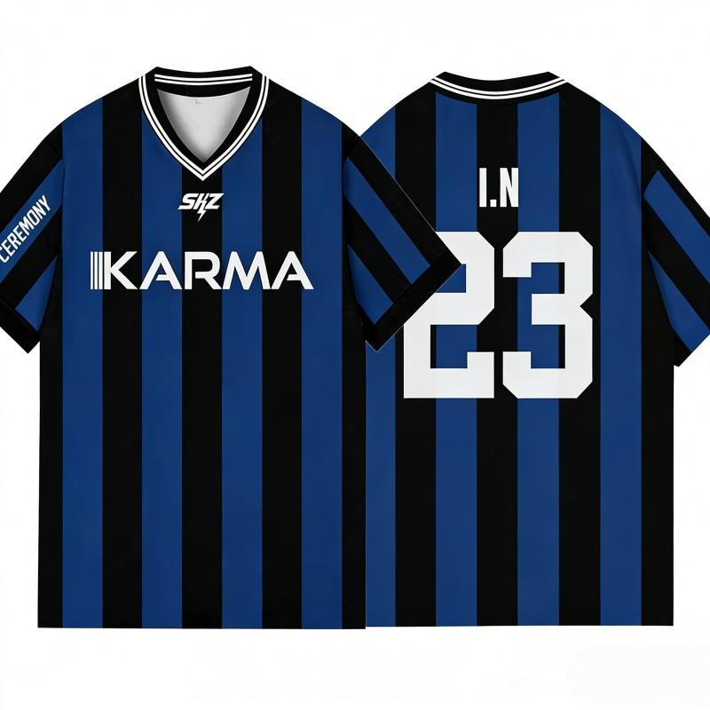 2026 KPOP Stay KARMA Album Fans Support Shirts FELIX BANGCHAN HYUNJIN Clothes Short Sleeve Tops Beachwear Surfing Suit Wetsuit