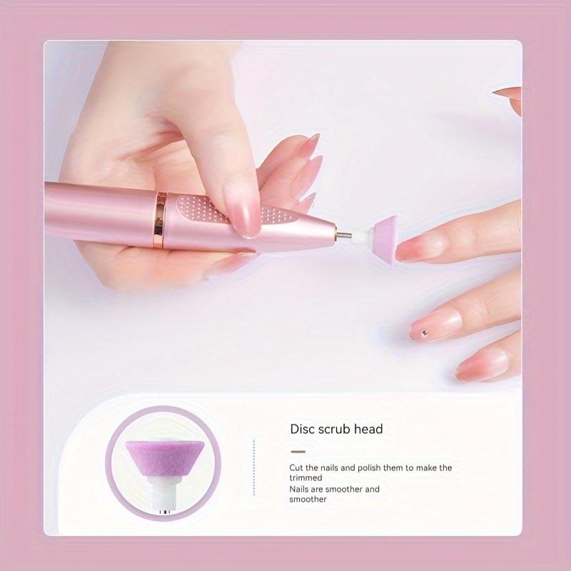 New Nail Drill Machine USB Rechargeable Portable Lightweight Compact Electric Nail File, Nail Trimmer File, Nail Grinding Tool, Manicure Pedicure Tool for Smooth Nails, Easy to Use at Home or Salon
