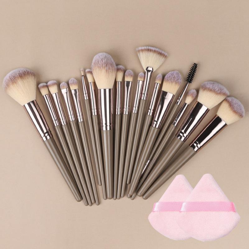 Professional Makeup Brush Set: 12/17/20/22/31pcs Optional, Including Foundation Blending Brush, Soft Bionic Hair Powder & Concealer Brushes (For Face), Eyeshadow Brush, Eyeliner Brush, Powder Puff | Top Picks