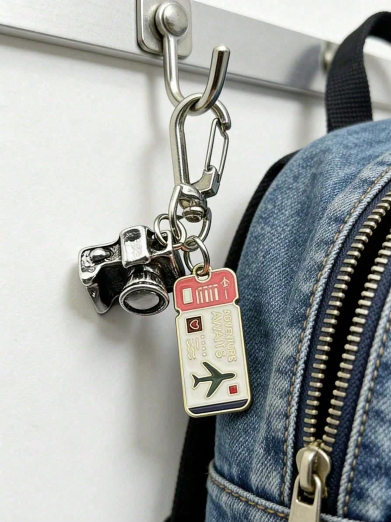 Travel Theme Keychain Pendant, Fashion Bag Accessory, Creative Gift for Graduation, Mother's Day, Wedding, Independence Day