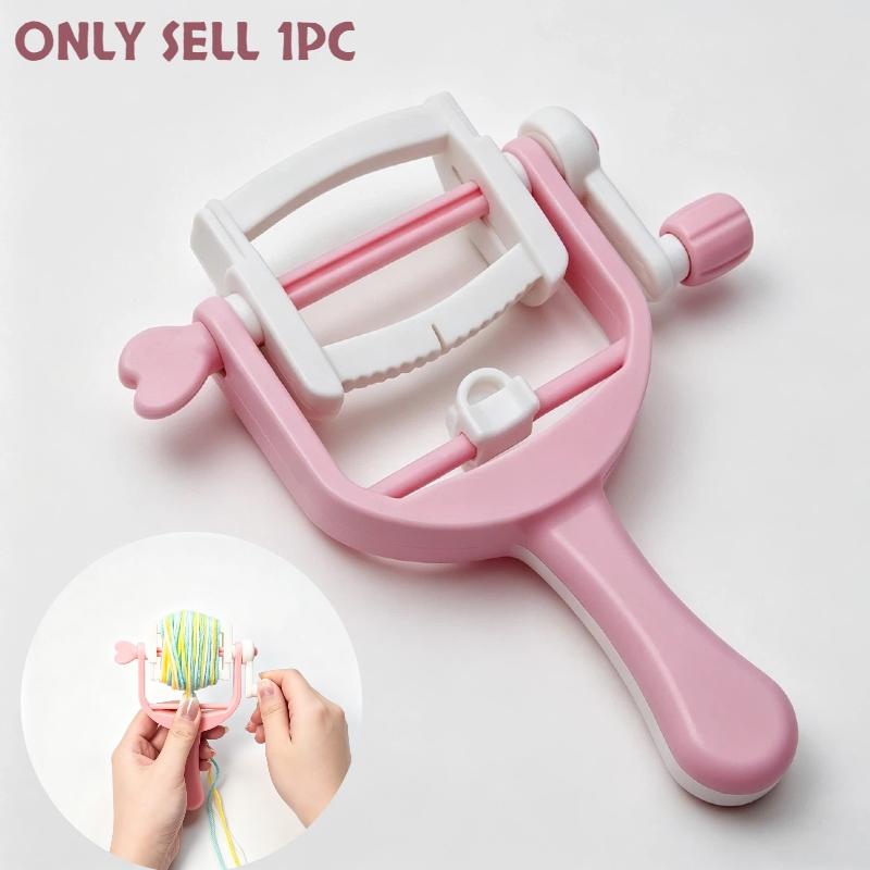 1pc Manual Yarn Winder with Handle | Heavy-Duty Craft Machine for Yarn, Rope, Twine, Ribbon, Tube Cleaning - Includes Clamping Mechanism, Speed Control, and Stable Base - Perfect for Crafts, Easy to Use
