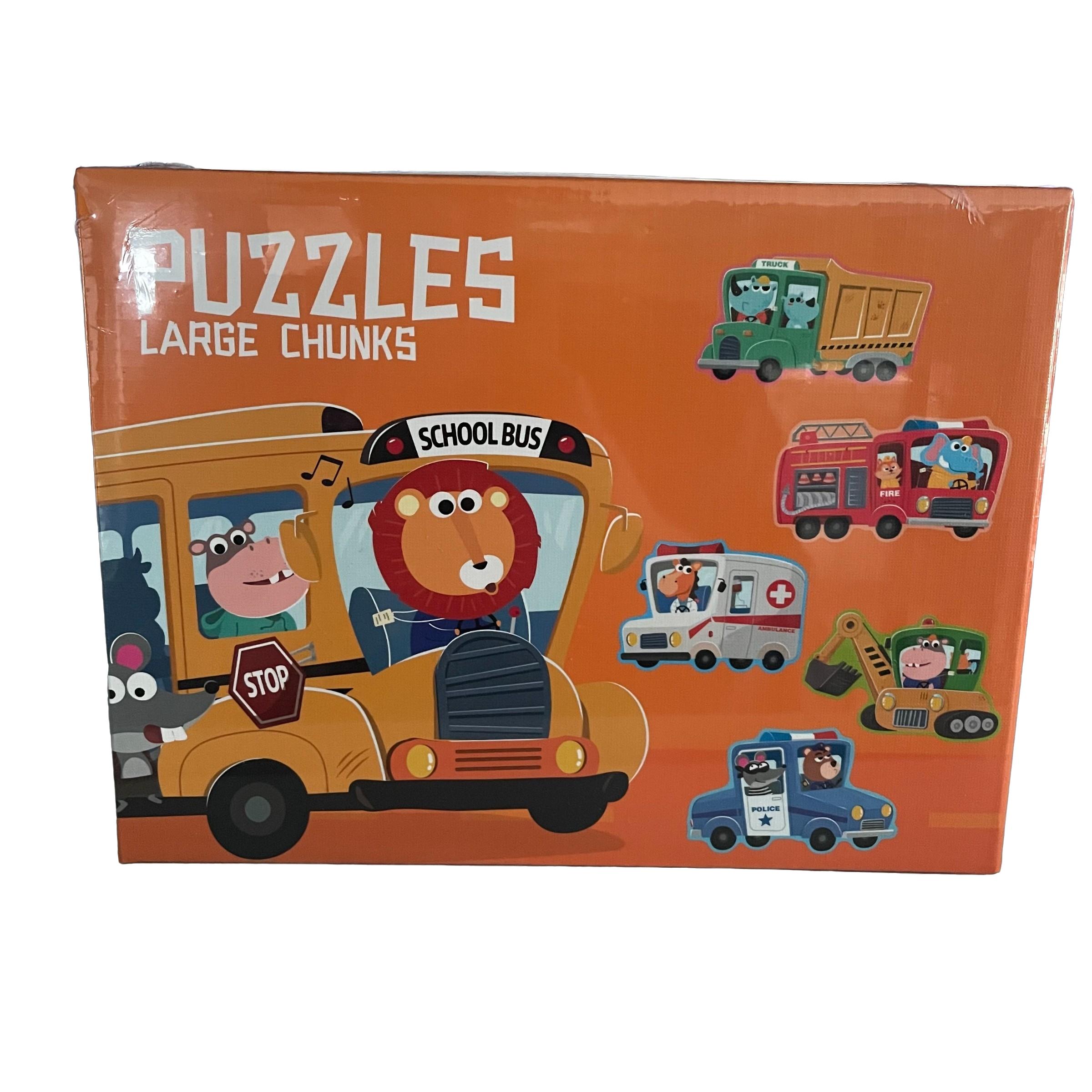 Creative Large Piece Puzzle for Kids, 6 Themes Available, Enhances Fine Motor Skills, Parent-Child Interactive Game, Portable Gift Box