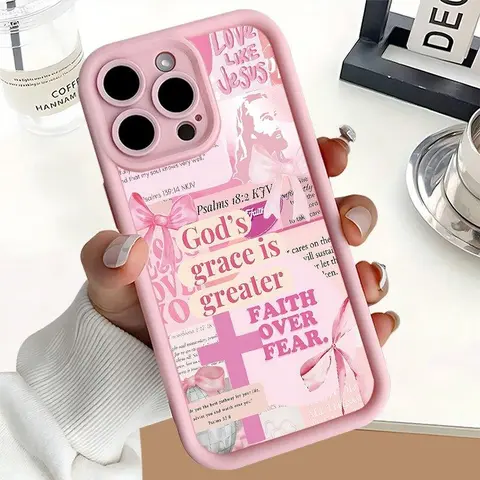 Blush Pink Patterned Cross-Pattern Polycarbonate TPU Dual-Layer Cellphone Shell for iPhone 11 - Shockproof, Durable Protection Cover with Raised Bezels, Precise Cutouts, Handheld Devices Accessory