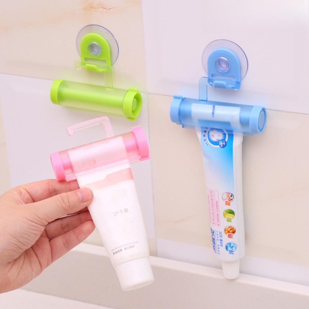 No-Mess Toothpaste Squeezer Roller, Wall-Mounted Tube Wringer for Bathroom, 360-Degree Squeezing, Reusable Toothpaste Saver, Anti-Waste Dispenser Organizer for Tubes