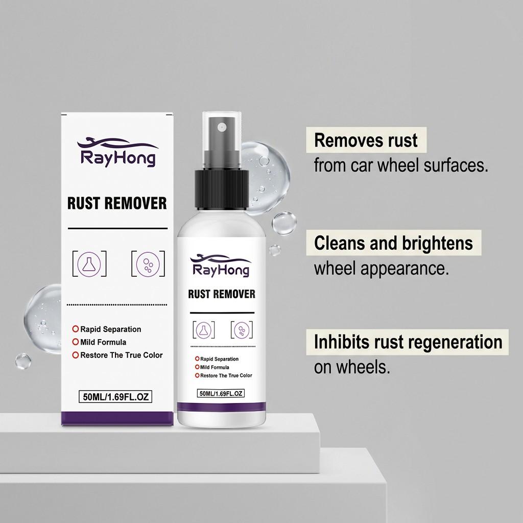 Car Wheel HUB Rust Remover, Car Wheel HUB Cleaning Freshener, Surface Iron Powder Rust Stain Cleaner, Automotive Maintenance Essential