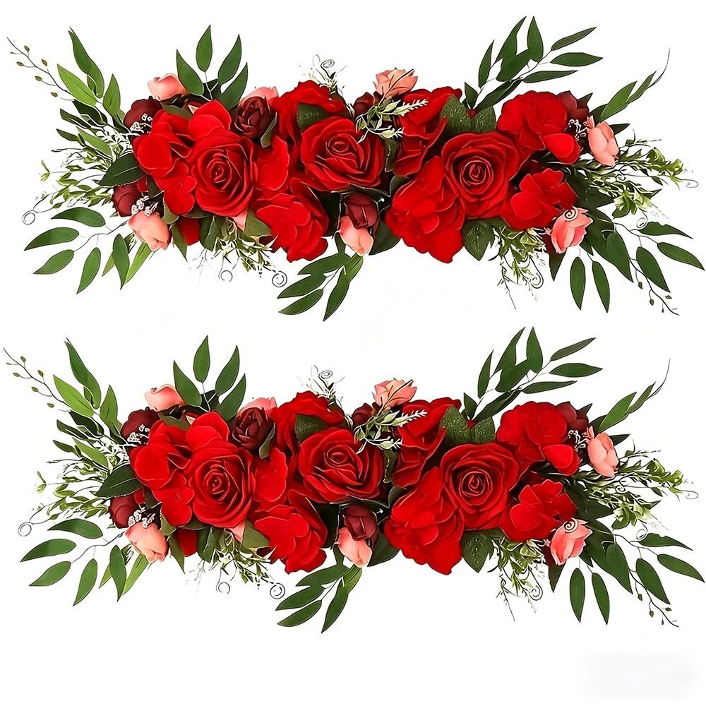 Realistic Rose Flower Arrangement, Wedding Table Decor, Valentine's Day Atmosphere, Floral Centerpiece, Wall Decoration, Bouquet