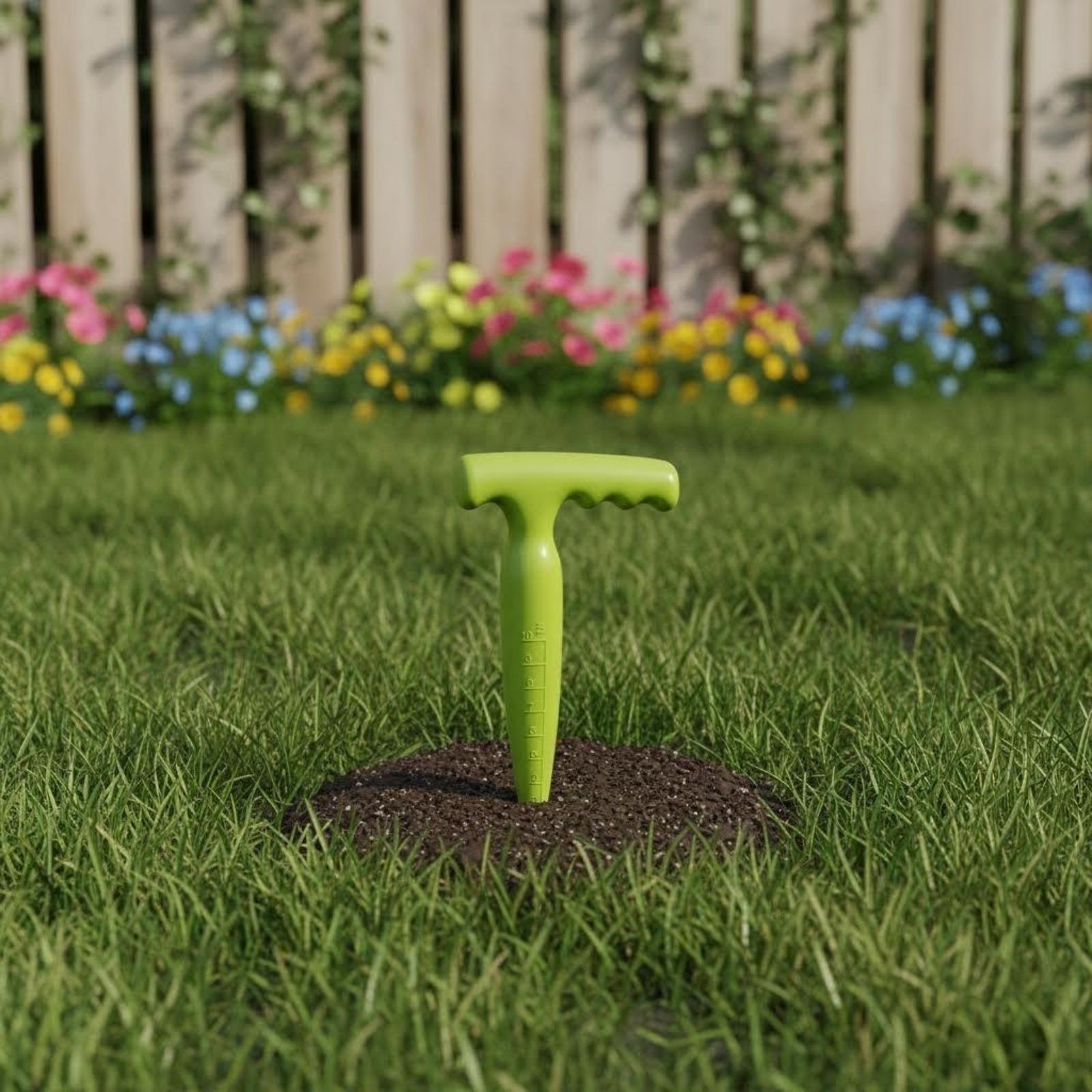 Garden Seed Planter, Soil Loosener Drill, Handheld Seeder for Pots & Lawns, Portable Garden Planting Tool, Seed Drilling Machine