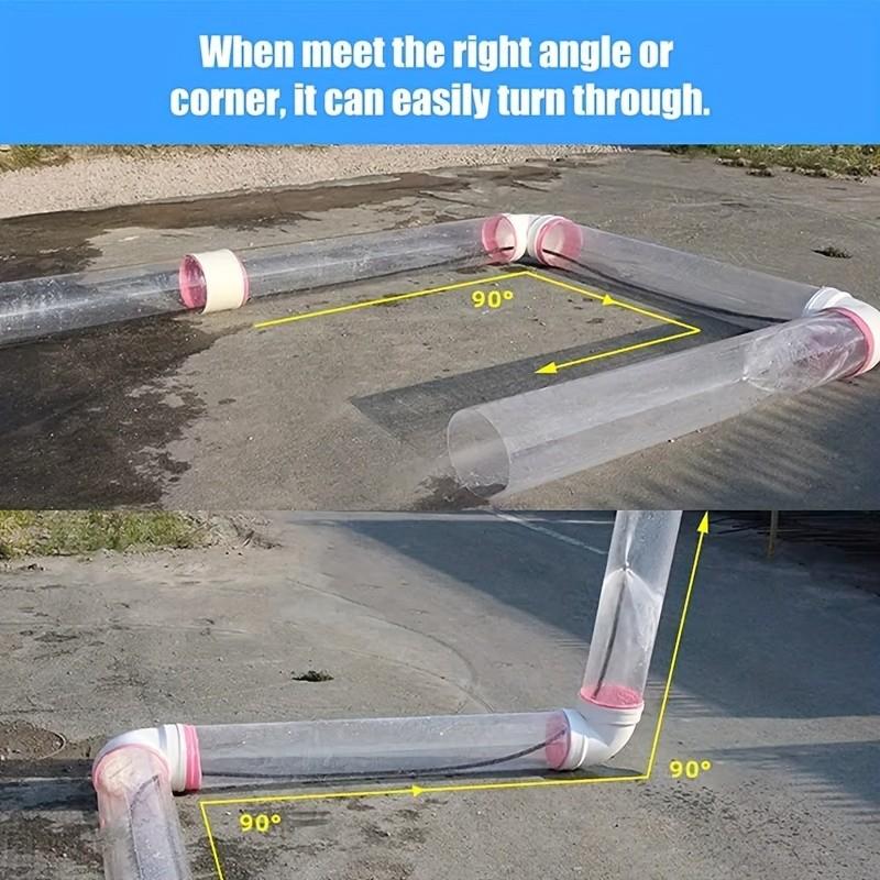 High-Pressure Drain Cleaning Nozzle, G1/4 and G1/8 Threaded, Spring Head Design, Unblock Sewer Pipes, Waste Water Blockage Tool