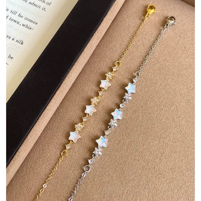 Bracelet-Star Niche Unique Design Zircon Sliding Bracelet
