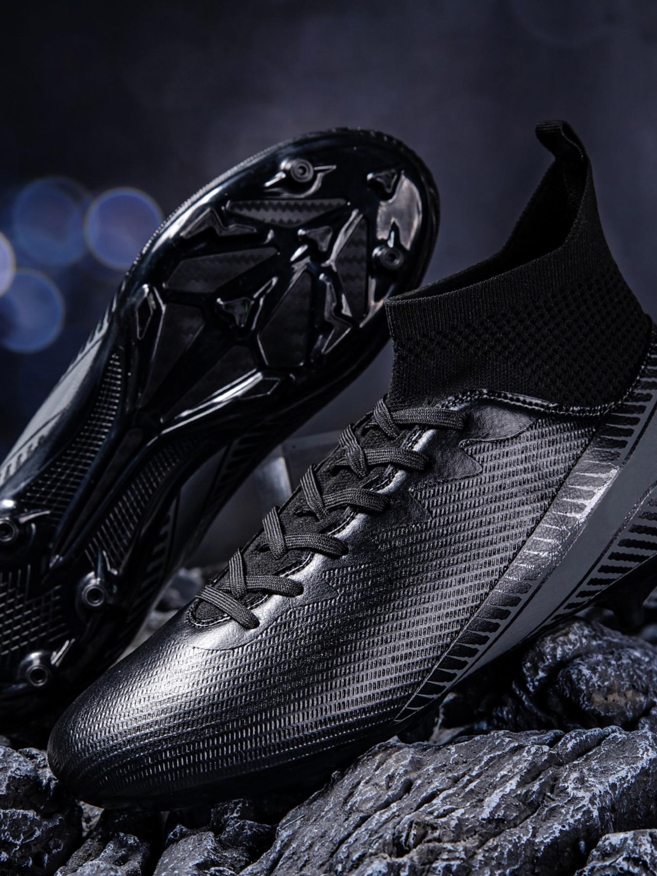 Football Shoes Fg/ag Long Studs for Artificial Grass, All-Season Anti-Slip Sports Shoes, Durable Outdoor Indoor Soccer Cleats