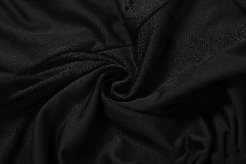 DOUCIU Basic Style Simple Casual Versatile Tight Fitting Mysterious Sexy Hot Cool Street Women'S Thin Solid Color Hollow Halter Jumpsuit