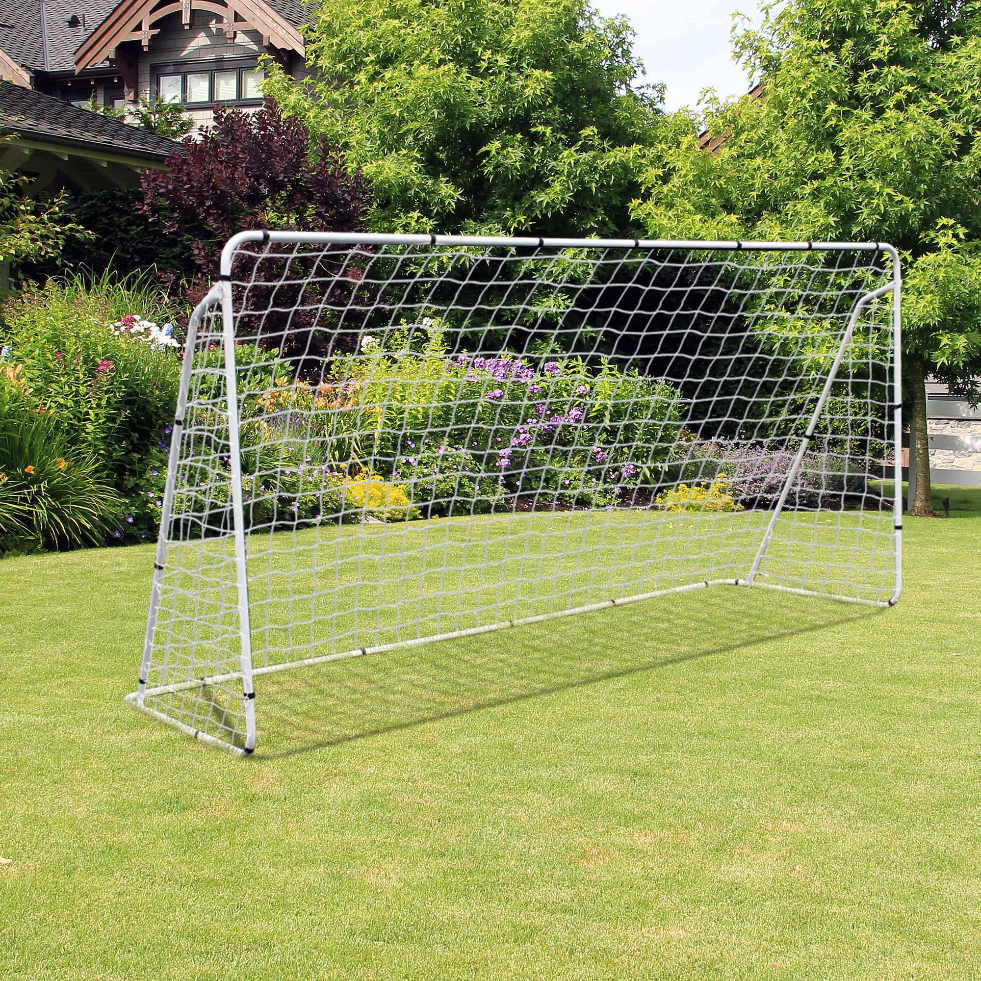 ZENY 12FT x 6FT Portable Soccer Goal Net for Backyard Kids Adults Outdoor Soccer Training Steel Frame