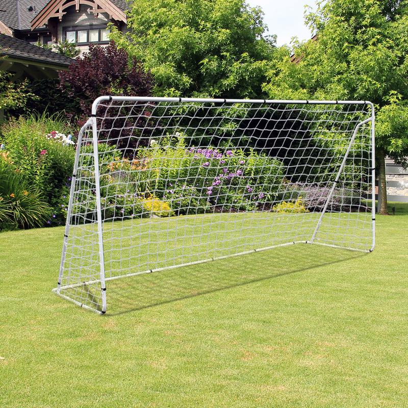 ZENY 12FT x 6FT Portable Soccer Goal Net for Backyard Kids Adults Outdoor Soccer Training Steel Frame