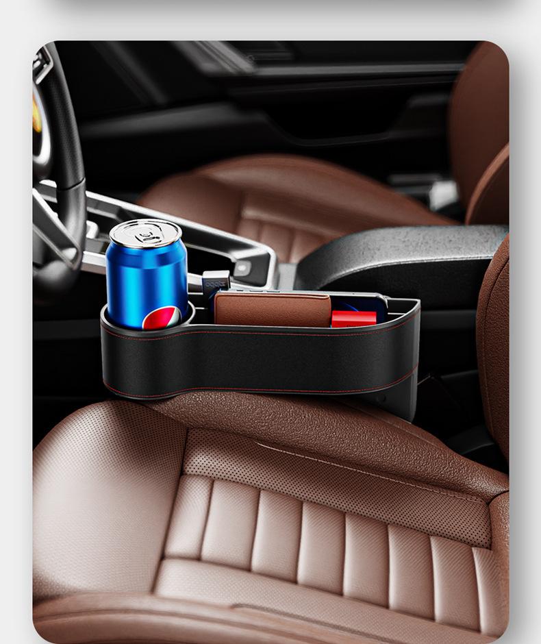 Car Seat Side Storage Box Car Interior Organizer Bag Car Gap Filler for Phone Keys Wallet Car Accessories Auto Interior Decoration Black Tech Car Gadget Car Seat Pocket Organizer for Car Storage Solut