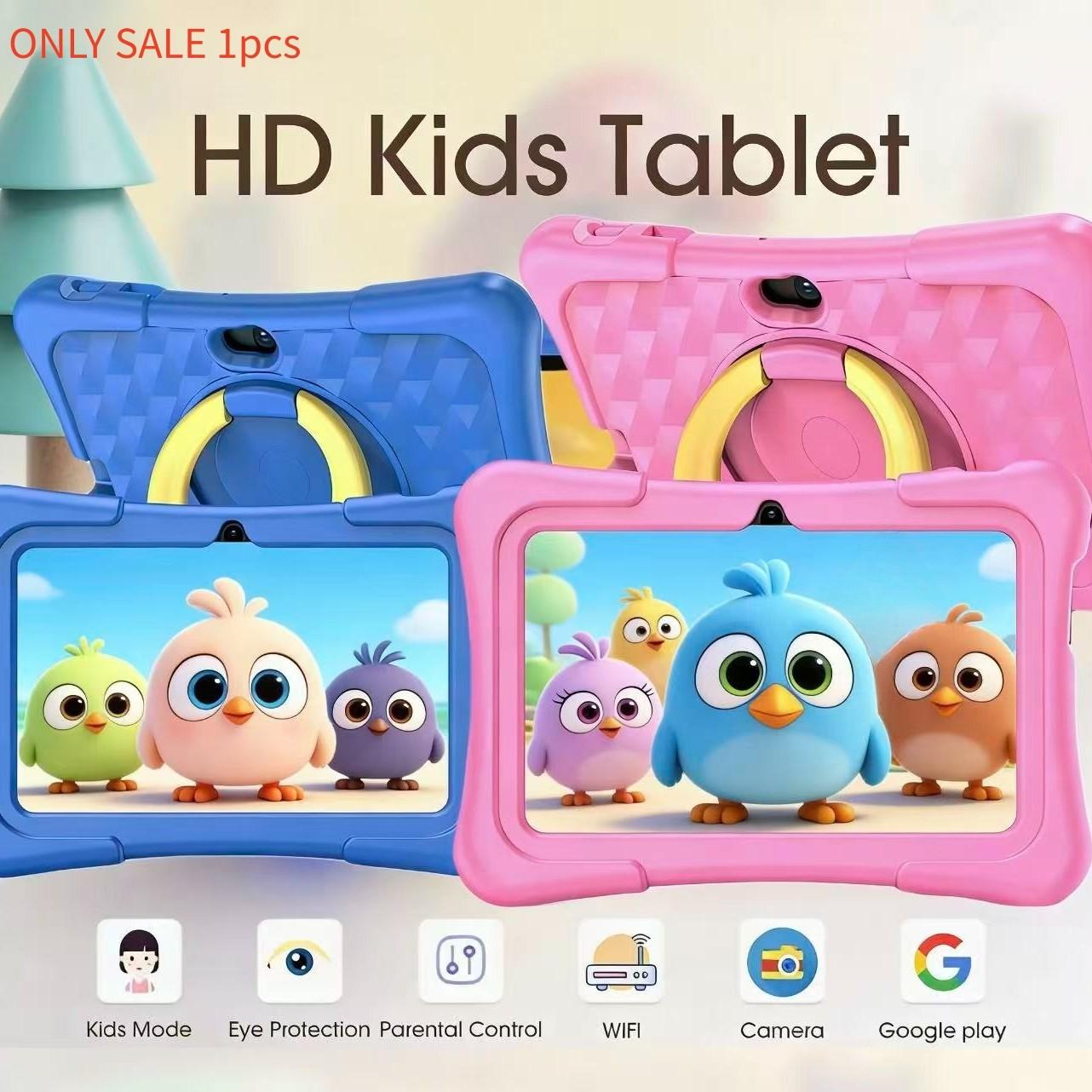 Tablet 1+16GB, Parental Control, Educational Tablet, WiFi Support, Dual Cameras, Eye Protection, Best Birthday Gift for Kids