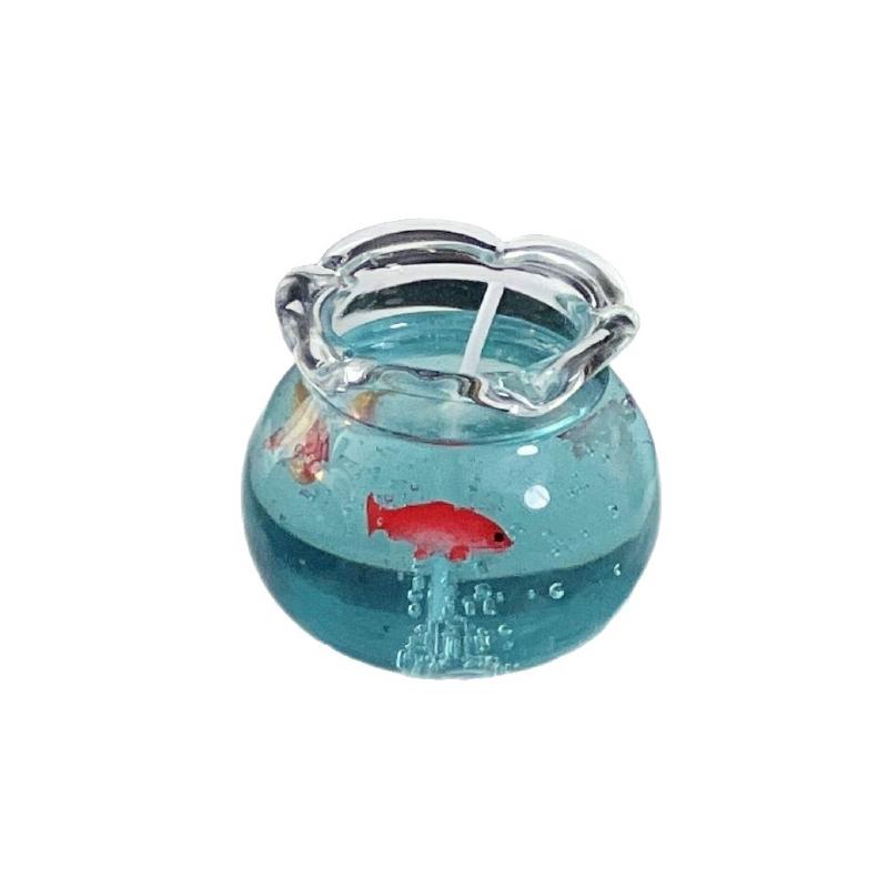 Bubble Fish Tank Scented Candle, Cute Elegant Cozy Decor, Ideal Gift for Girlfriend & Besties, Wedding Favor, Artistic Glass Ornament for Living Room, Bedroom & Hallway Ambience