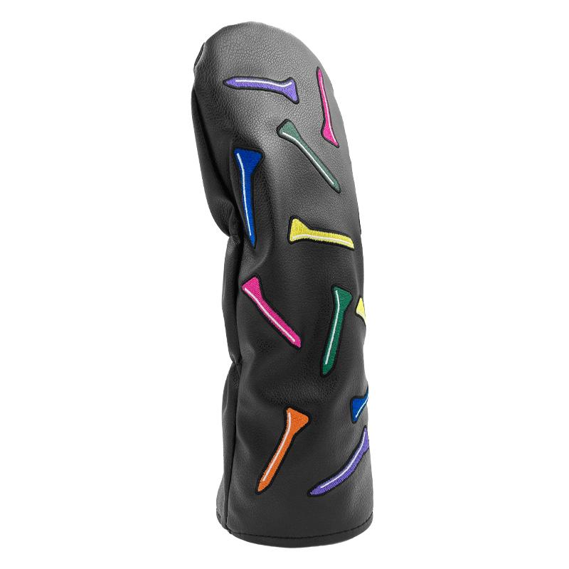 Multicolor Nail Golf Headcover, Golf Club Covers for Driver 1/3/5 Woods UT Wood Club Covers, Popular Cross-Border Protective Covers, Universal Golf Club Headcovers, Golf Accessory