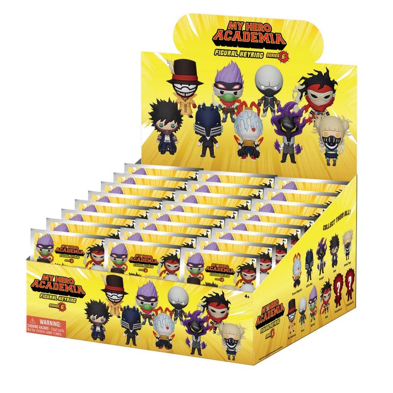 1PC MY HERO ACADEMIA Officially Licensed 3D Anime Character Series Mystery Bulk Bag Clip Keychain Random One Midoriya Izuku or Other Characters Surprise Blind Bag Keying Birthday Gifts