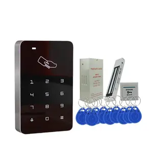 Touchscreen access control system set with password access control device, magnetic lock, and electric bolt lock